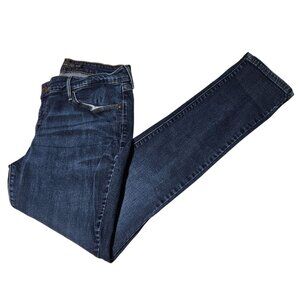 Levis Jeans Demi Curve Mid Rise Skinny Womens Size 14 Dark Wash Denim Pants